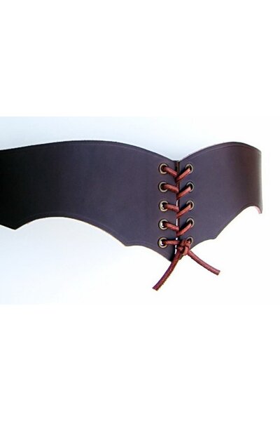 Korsett bälte Bertholdin B, brunt läder - Celtic Webmerchant
