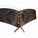 Corset belt Bertholdin A knot motif, black leather - Celtic Webmerchant