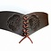 Corsetto cintura Bertholdin Un motivo nodo, in pelle nera - Celtic Webmerchant