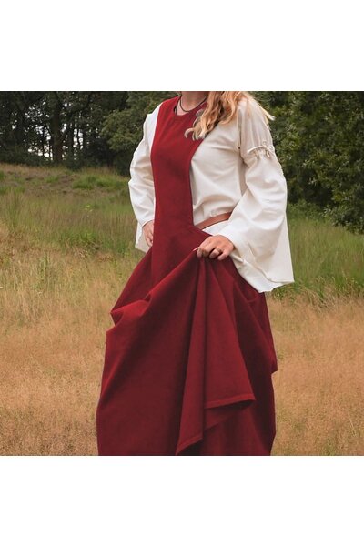 Surcotte medieval Isabeau, rojo - Celtic Webmerchant