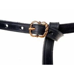 Ceinture médiévale Neville, noir - Celtic Webmerchant