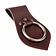 Leather weapon holder for belt, brown - Celtic Webmerchant