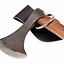 Leather weapon holder for belt Viking motif, brown - Celtic Webmerchant