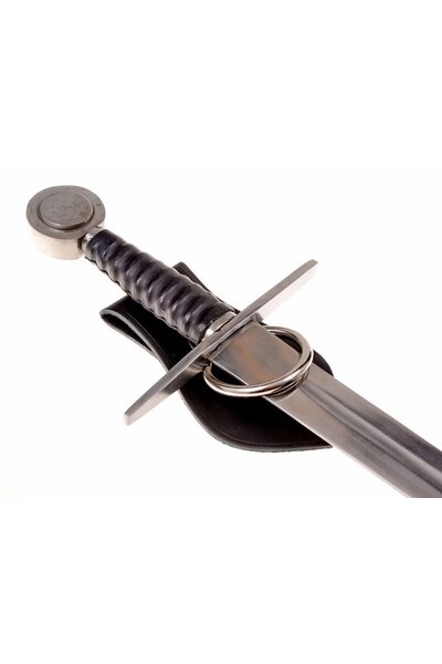 soporte de las armas de cuero para el adorno de la correa de Viking, negro - Celtic Webmerchant