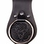 Leather weapon holder for belt, knot motif, black - Celtic Webmerchant