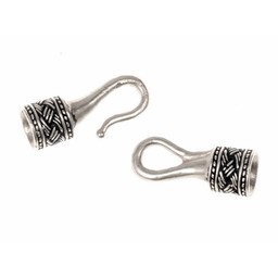 Viking halsband lås 3 mm, försilvrad - Celtic Webmerchant