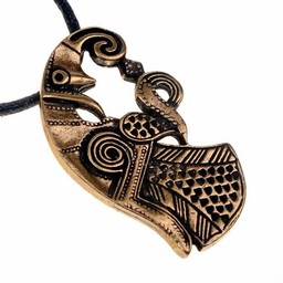 Vendel Rabe Juwel, Messing - Celtic Webmerchant