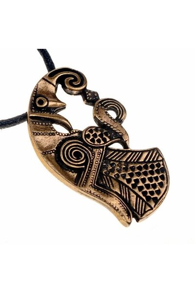 Vendel raven gioiello, in ottone - Celtic Webmerchant