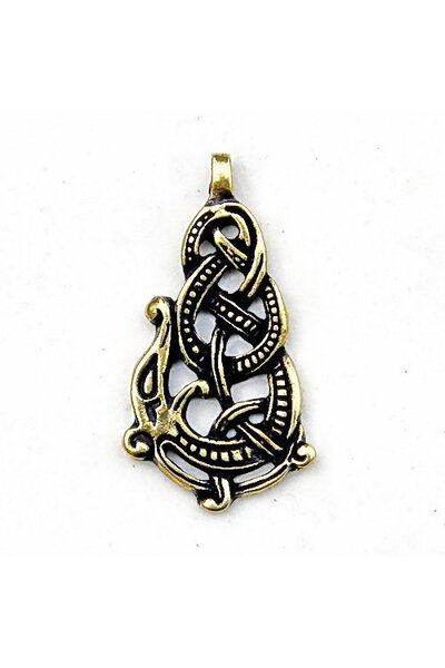Viking juvel Urnes stil Midgard ormen mässing - Celtic Webmerchant