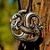 Viking dragon amulett försilvrad - Celtic Webmerchant