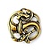 Viking dragon amulet messing - Celtic Webmerchant