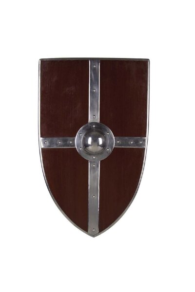 Bouclier médiéval avec des croix en acier - Celtic Webmerchant
