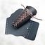 Läder vambrace 23 cm, svart - Celtic Webmerchant