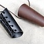 Leather vambrace 16 cm, brown - Celtic Webmerchant