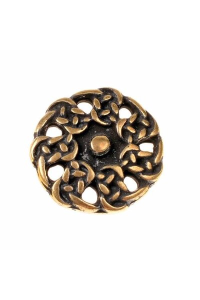pulsanti altomedievale, set di 5 pezzi, ottone - Celtic Webmerchant