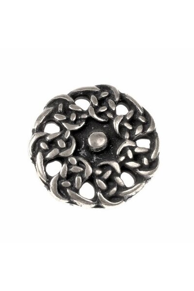 Frühmittelalterliche Tasten, Set von 5 Stück, versilbert - Celtic Webmerchant