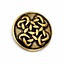 Celtic buttons Orkney, set of 5 pieces, brass - Celtic Webmerchant