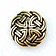 Celtic buttons Tara, set of 5 pieces, brass - Celtic Webmerchant