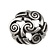 Celtic spiral buttons, set of 5 pieces, silvered - Celtic Webmerchant