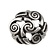 Celtici bottoni a spirale, serie di 5 pezzi, argentato - Celtic Webmerchant