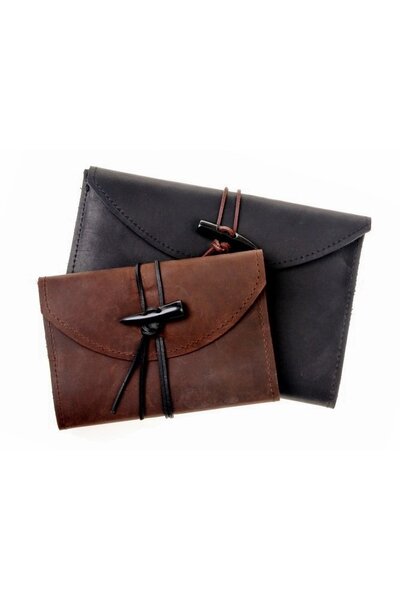 Notebook con copertina in pelle, marrone, M - Celtic Webmerchant