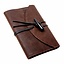 Cuaderno con funda de piel, marrón, M - Celtic Webmerchant