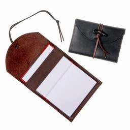Notebook with leather cover, brown, M - Celtic Webmerchant
