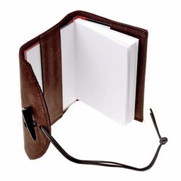 Notebook with leather cover, brown, M - Celtic Webmerchant