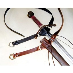 cinturón de la espada medieval, negro - Celtic Webmerchant