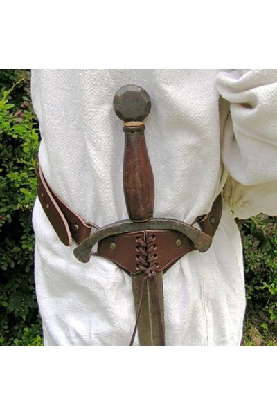 cintura della spada medievale, marrone - Celtic Webmerchant