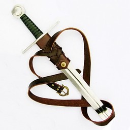 Luksusowy Viking sword pas, brązowy - Celtic Webmerchant