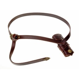 Luxueuse ceinture épée Viking, brun - Celtic Webmerchant