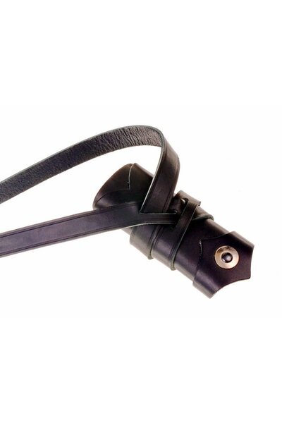 Luxurious Viking sword belt, black - Celtic Webmerchant