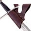 Knight sword holder with double belt loop, brown - Celtic Webmerchant