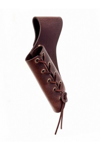 Leather sword holder with laces, brown - Celtic Webmerchant