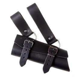 Luxurious leather sword holder, black - Celtic Webmerchant