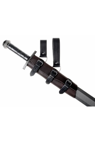 Porte-épée en cuir de luxe, noir, longue - Celtic Webmerchant
