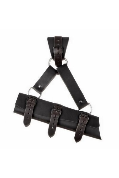 Luksusowy uchwyt miecz do LARP mieczy, czarny - Celtic Webmerchant