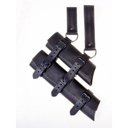 Luxurious sword & dagger holder, black - Celtic Webmerchant