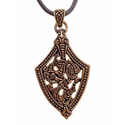 Borre style sword chape jewel, bronze - Celtic Webmerchant