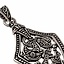 Borre style sword chape jewel, silvered - Celtic Webmerchant
