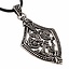 Borre style sword chape jewel, silvered - Celtic Webmerchant