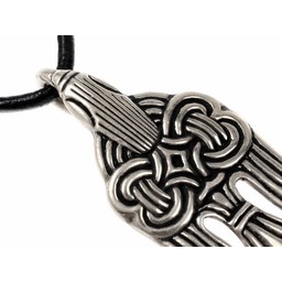 10 ° secolo vichingo Raven pendant, argentato - Celtic Webmerchant