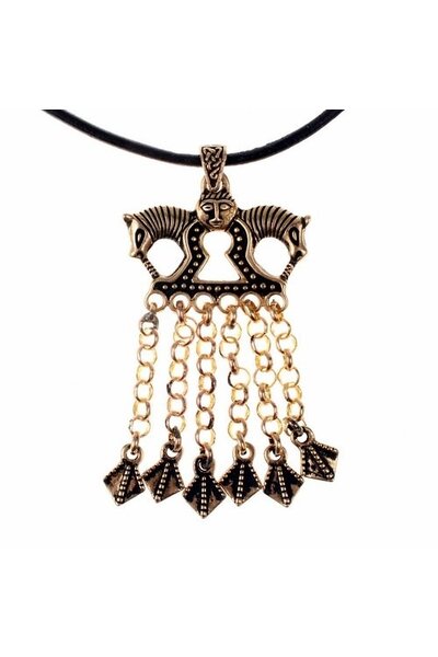Viking horse pendant Staraja Ladoga, bronze - Celtic Webmerchant