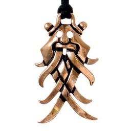 Viking maske juvel Moesgård, bronze - Celtic Webmerchant