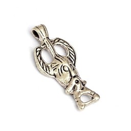 Ribe Odin amulet, silvered - Celtic Webmerchant