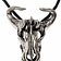 Bull skull jewel brass silvered - Celtic Webmerchant