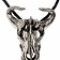 Cranio del Bull gioiello ottone argentato - Celtic Webmerchant
