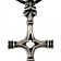 Thor's hammer wolf cross, silvered - Celtic Webmerchant
