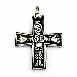 Viking cross Sanda, silvered - Celtic Webmerchant